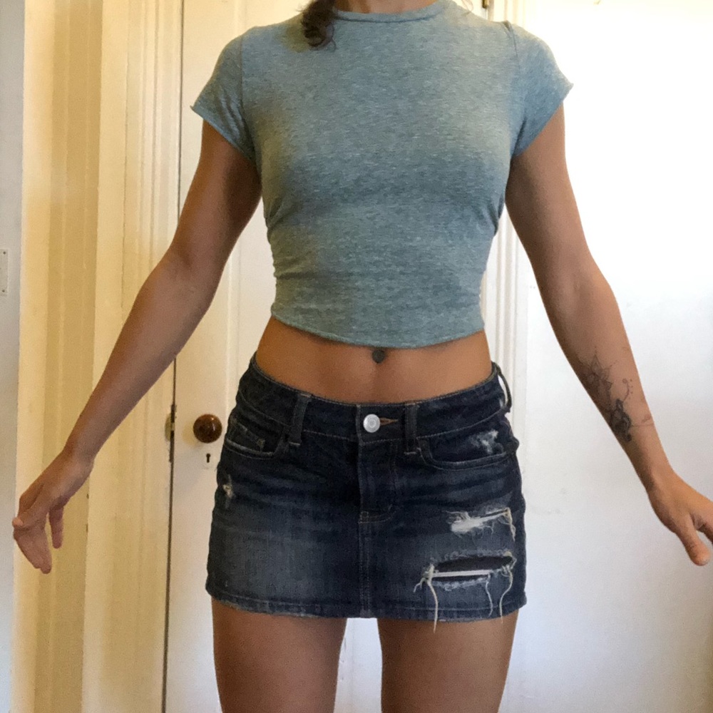 💘American Eagle Classic Jean Mini Skirt💘